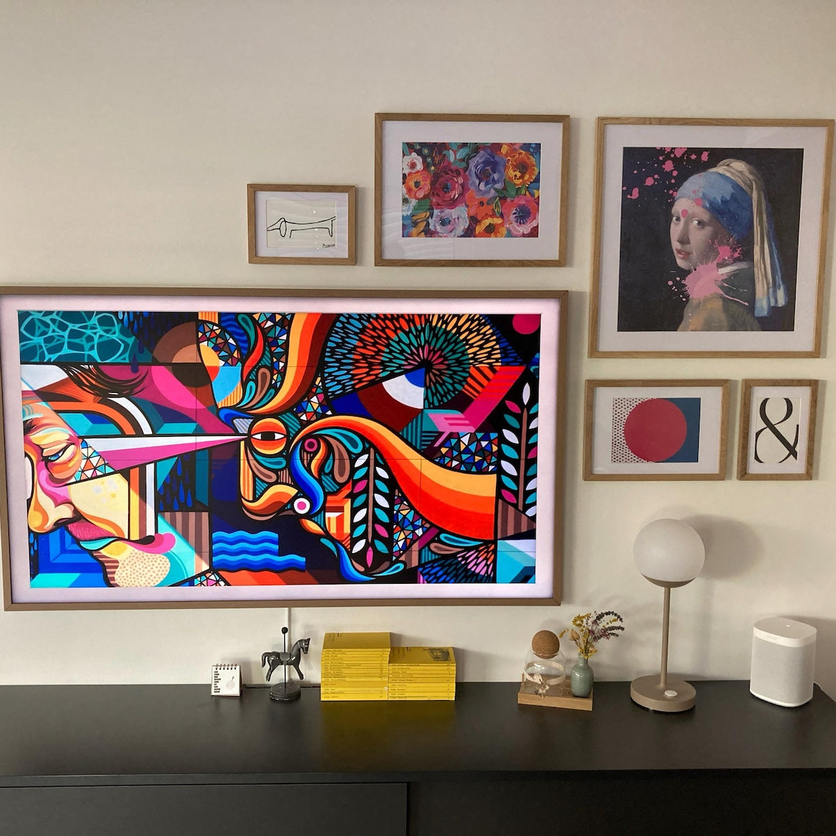 Vibrant Abstract Vision High-Resolution Digital Artwork