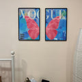 Vogue Butterfly Diptych Digital Art Print