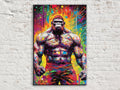 Vibrant Gorilla Bodybuilder Digital Art