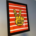 Cool Dude Peace Sign Digital Artwork
