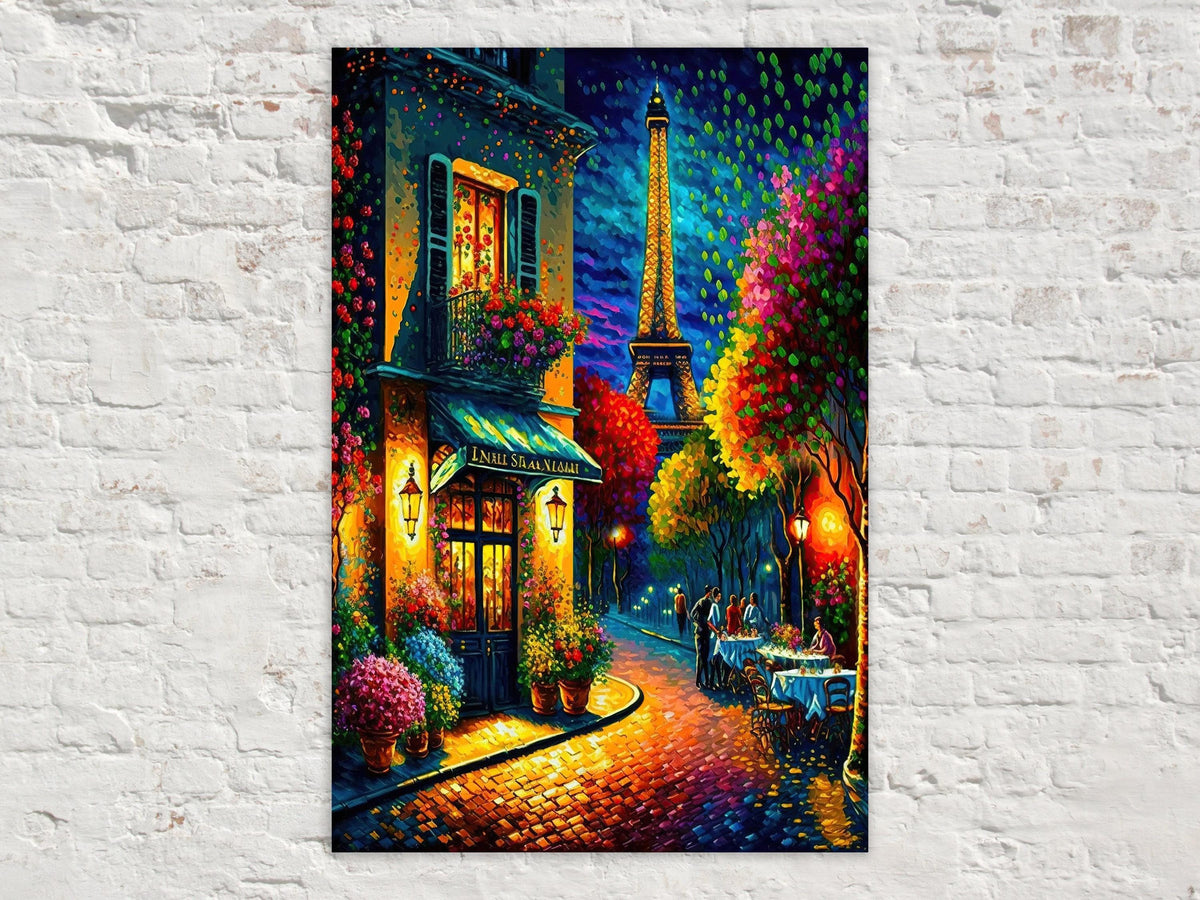 Parisian Evening Romance Digital Artwork