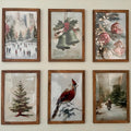 Vintage Christmas Wall Art Gallery Set