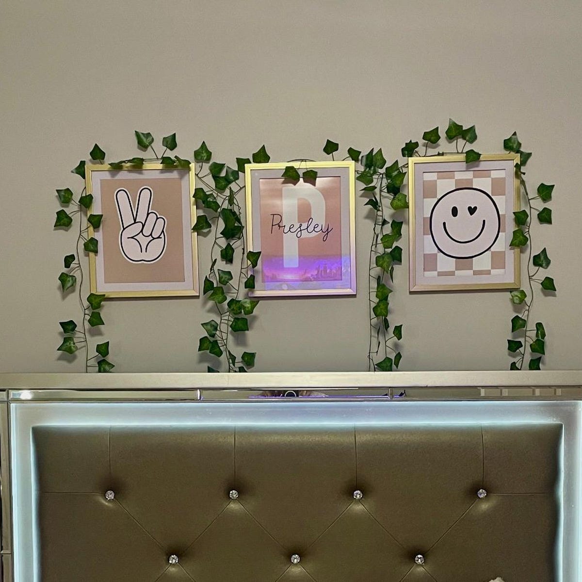 Preppy Smiley Wall Art Digital Download Trio