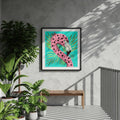 Polka Dot Flamingo Tropical Digital Artwork
