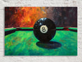 Vibrant Billiards 8 Ball Digital Artwork