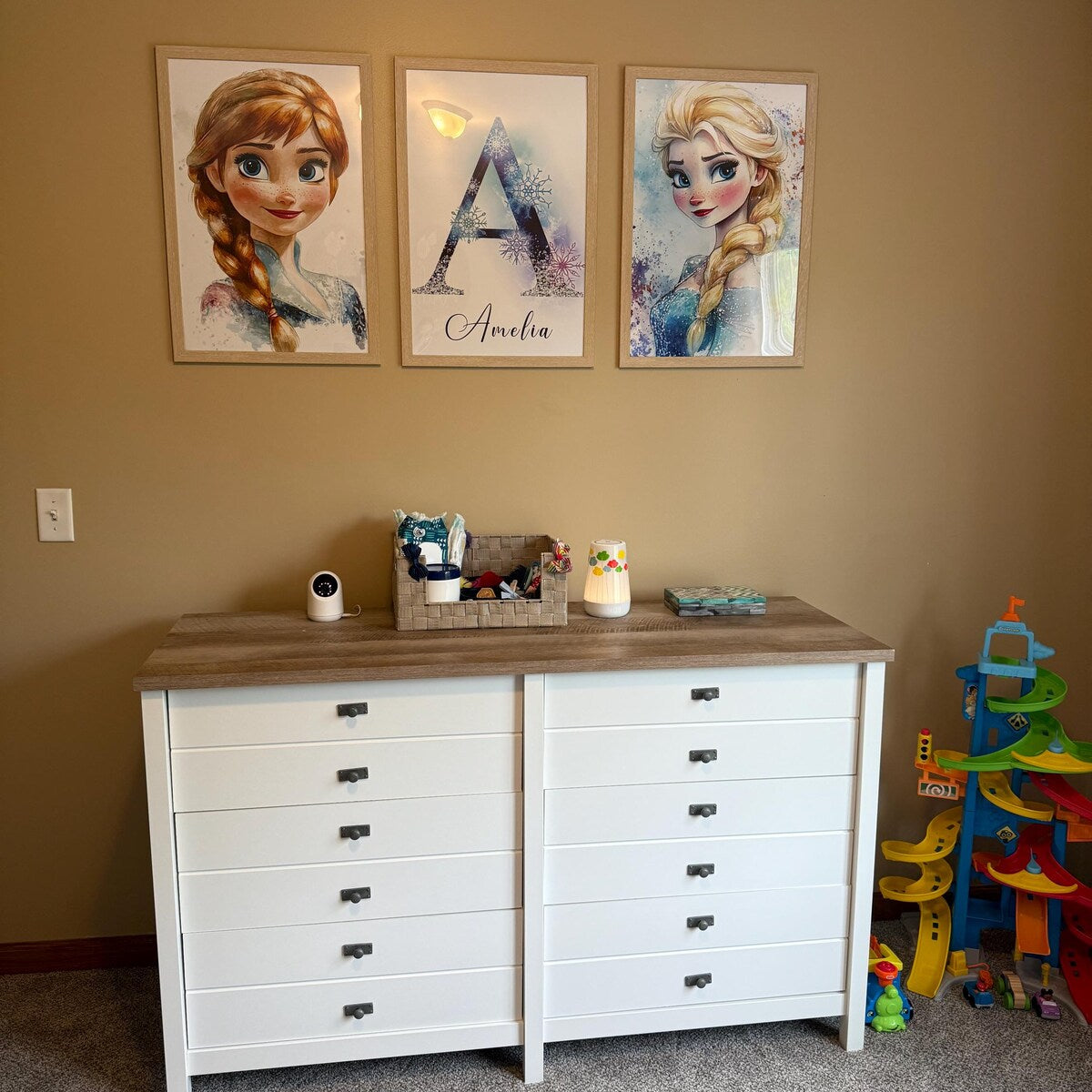 Frozen Princess Watercolor Digital Art Bundle