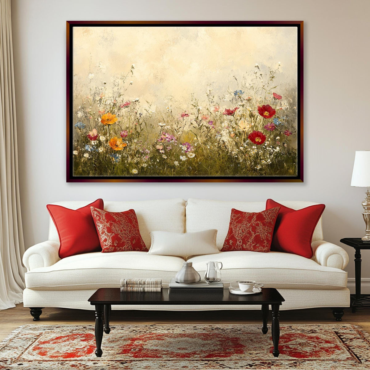 Vibrant Meadow Wildflower Digital Art