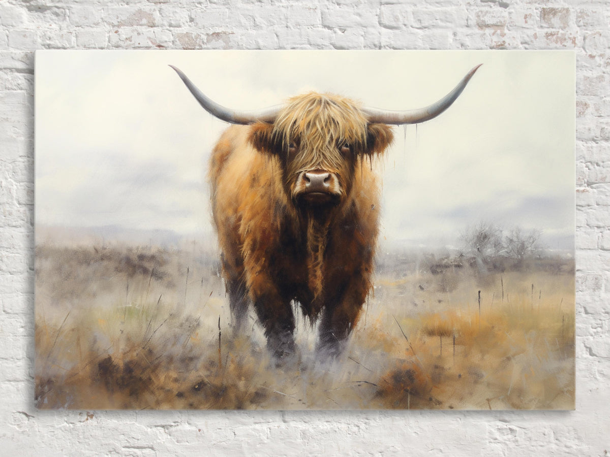 Majestic Highland Bull Digital Art