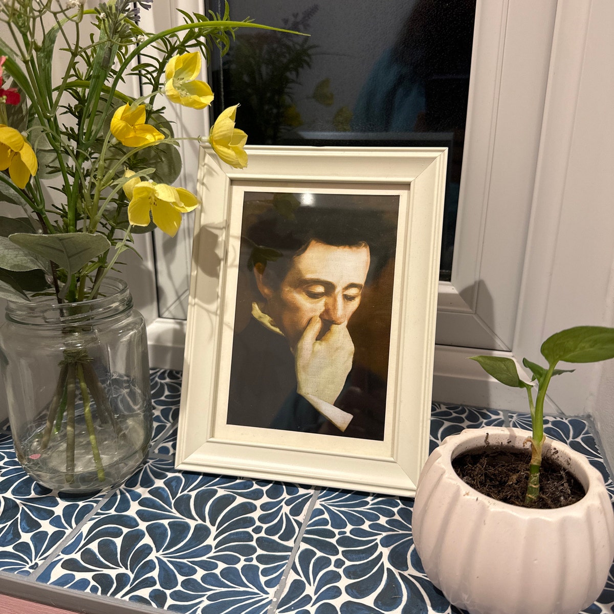 Thoughtful Man Classical Portrait Digital Art