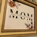 Personalized Mom Floral Digital Art Print