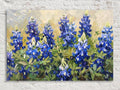 Bluebonnet Meadow Impasto Digital Artwork