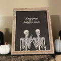 Happy Halloween Skeletons Digital Artwork