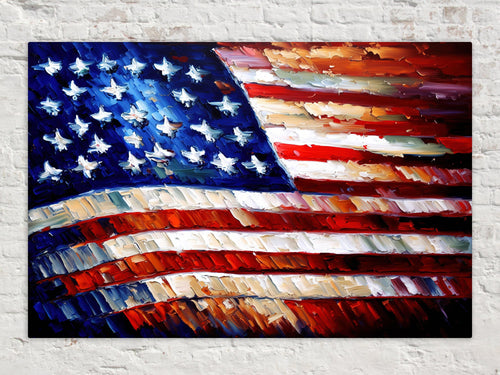 Abstract American Flag Digital Artwork