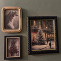 Victorian Christmas Street Digital Art Print