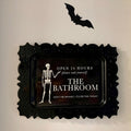 Funny Skeleton Bathroom Sign Digital Download
