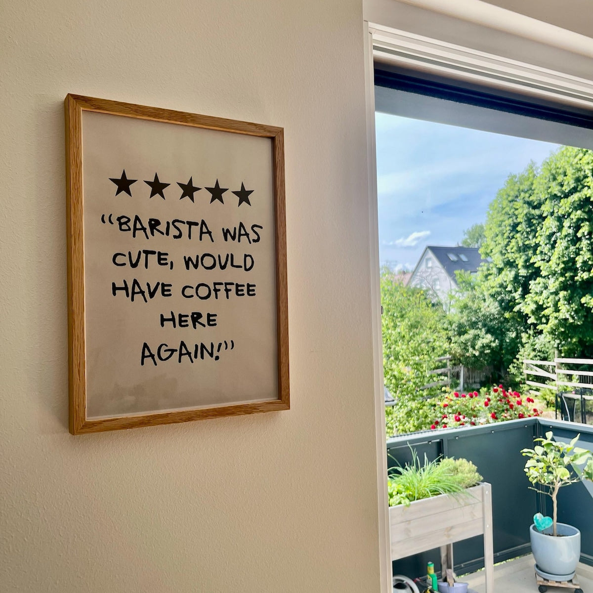 Barista Was Cute Funny Coffee Review Digital Art