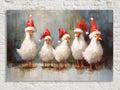 Festive Chickens Digital Art Print