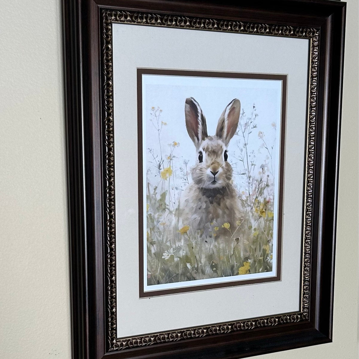 Charming Meadow Bunny Digital Art