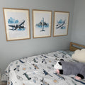 Watercolor Airplane Trio Digital Download