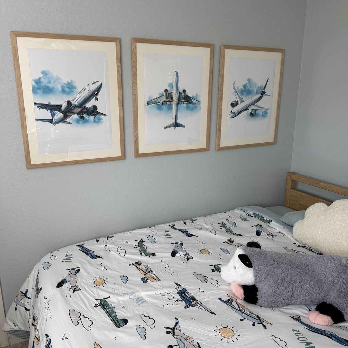 Watercolor Airplane Trio Digital Download