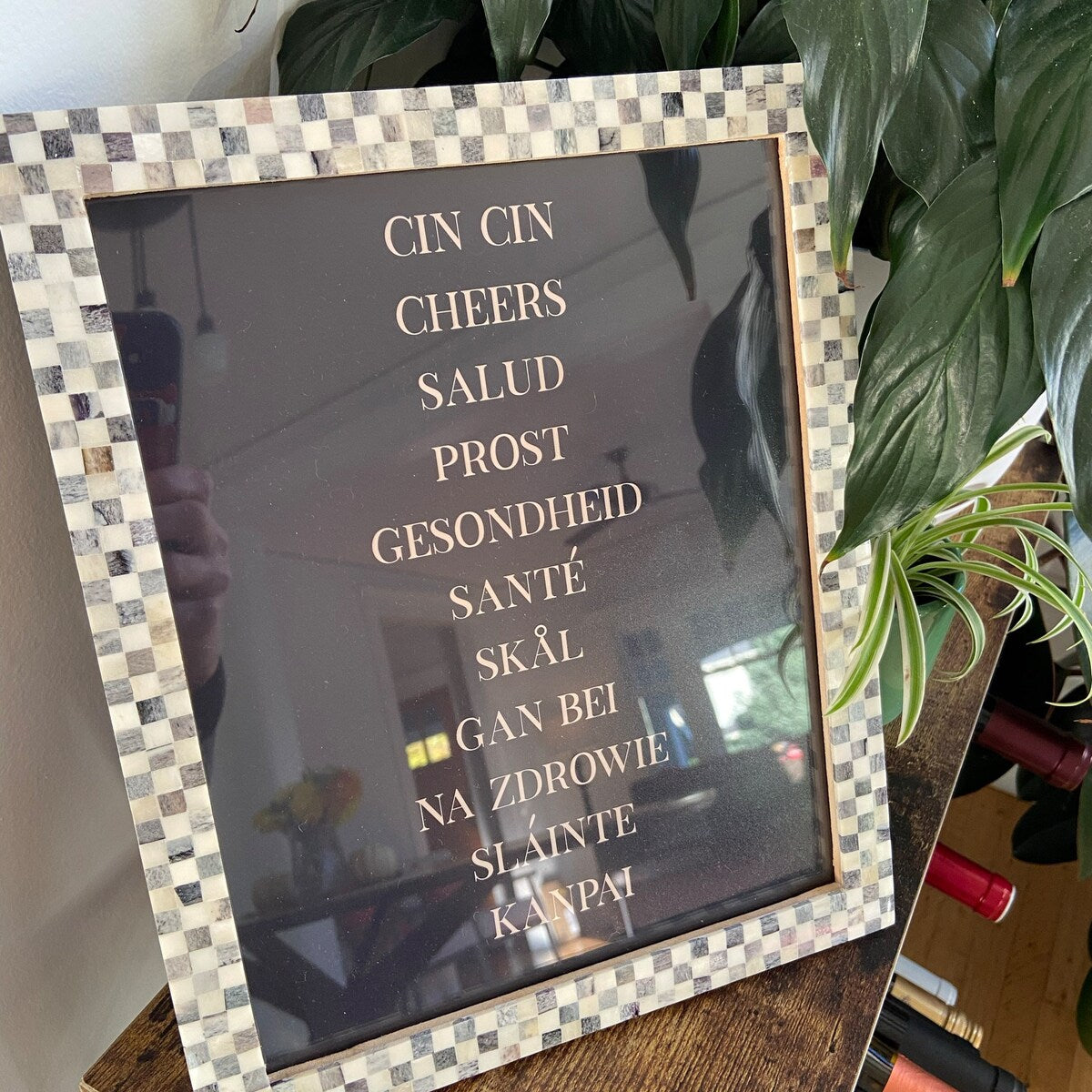 Multilingual Cheers Toast Typography Digital Art