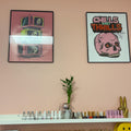 Chills and Thrills Pink Skull Digital Art