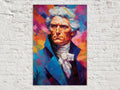 Vibrant Historical Leader Digital Art