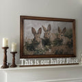 Charming Three Bunnies Digital Artwork
