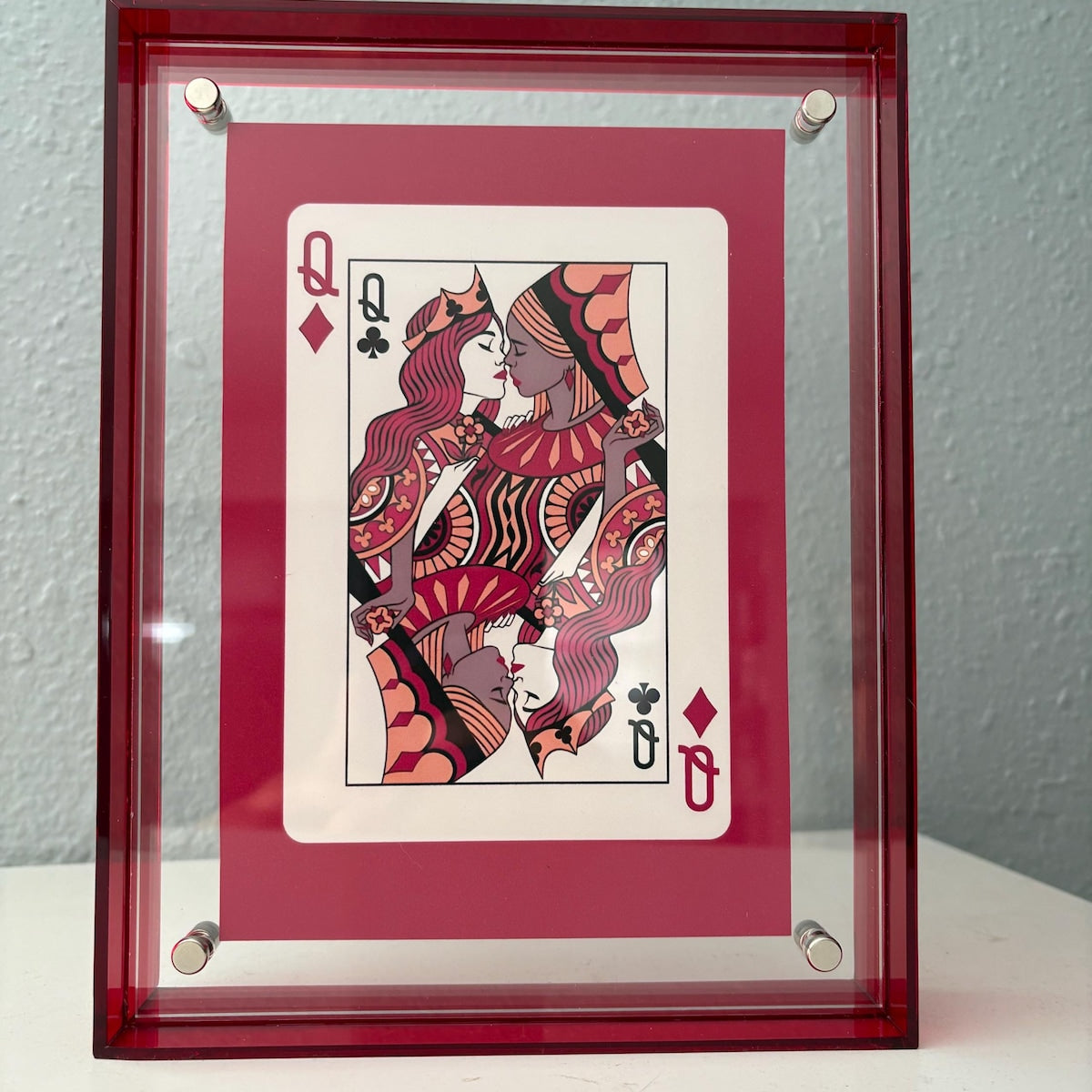 Queens of Hearts Digital Art Print