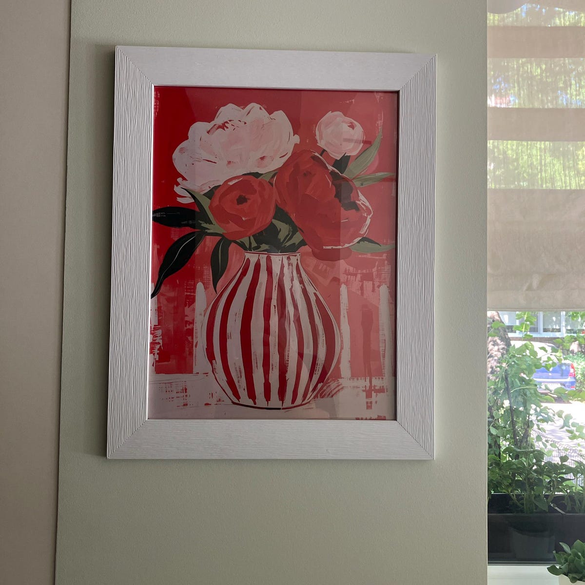 Crimson Blooms Digital Art Print