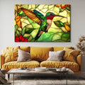 Stained Glass Hummingbird Digital Art