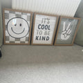Retro Positive Vibes Wall Art Trio Digital Download