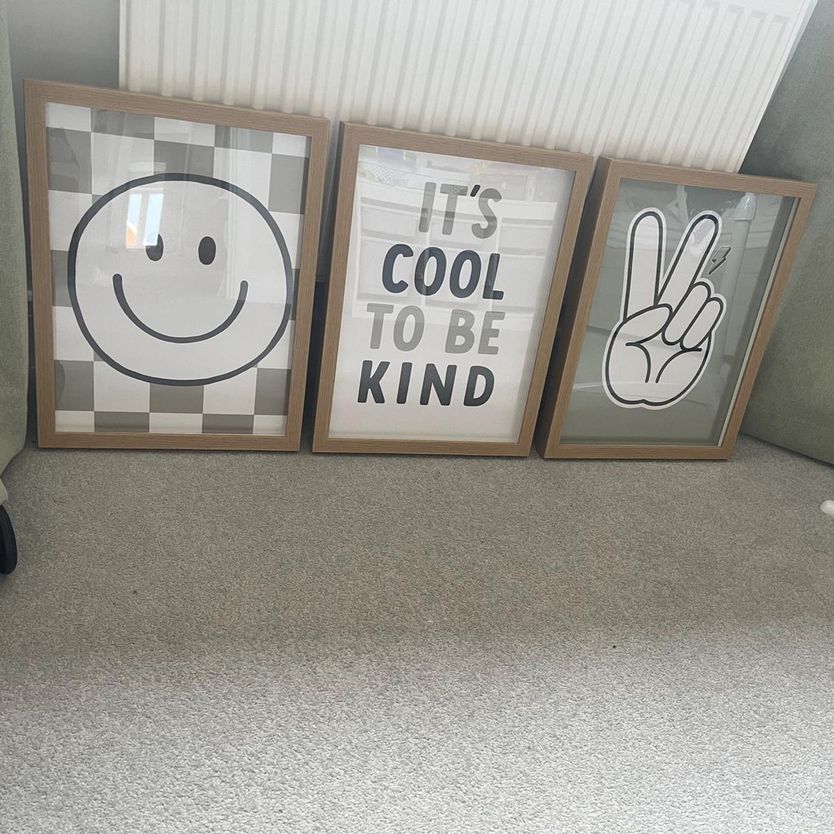 Retro Positive Vibes Wall Art Trio Digital Download