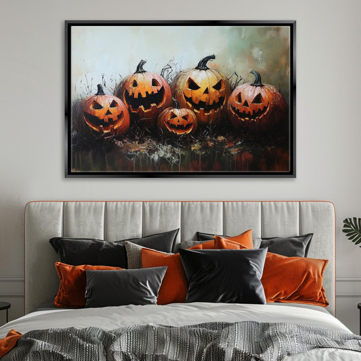 Spooky Jack O Lanterns Digital Artwork