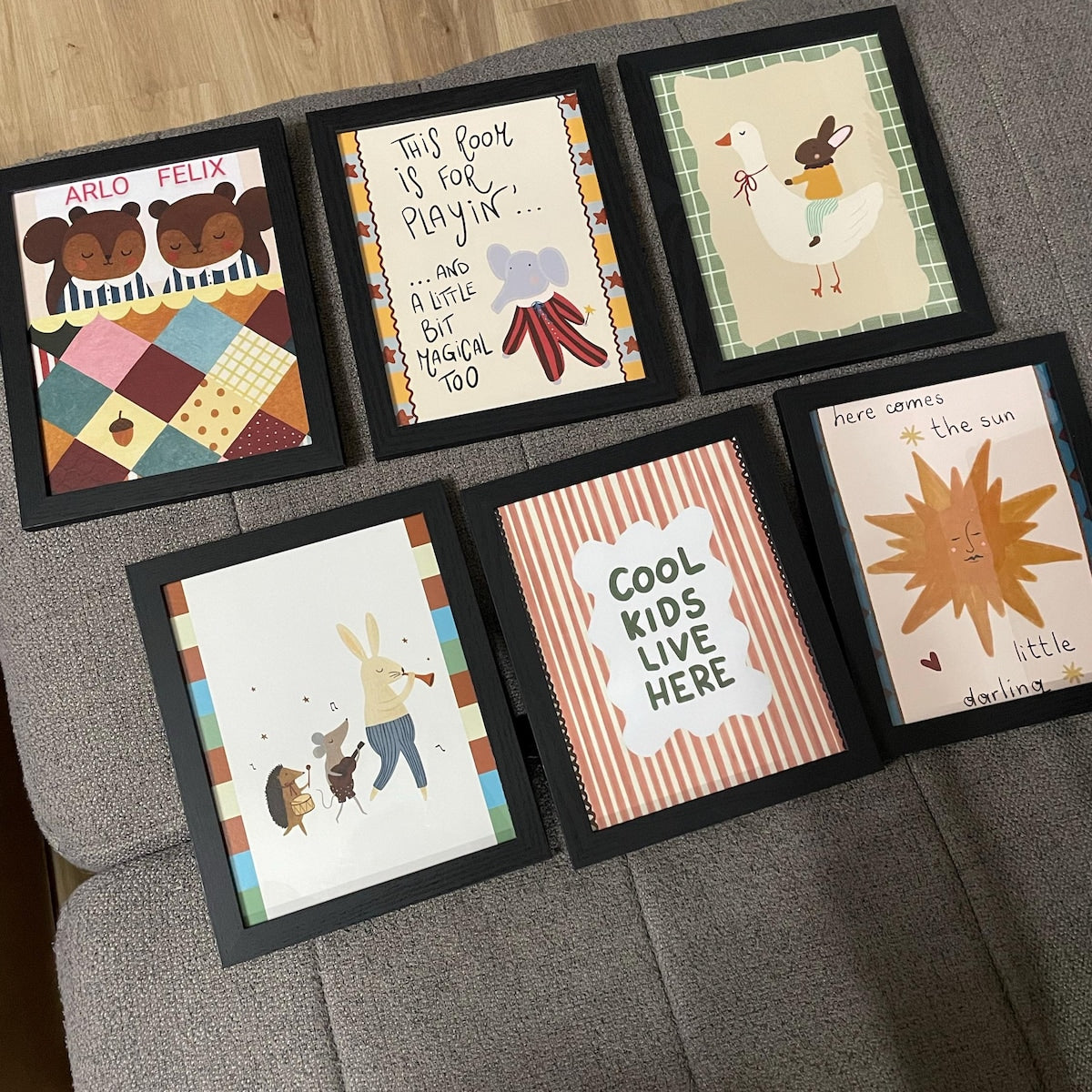 Charming Kids Room Nursery Wall Art Bundle