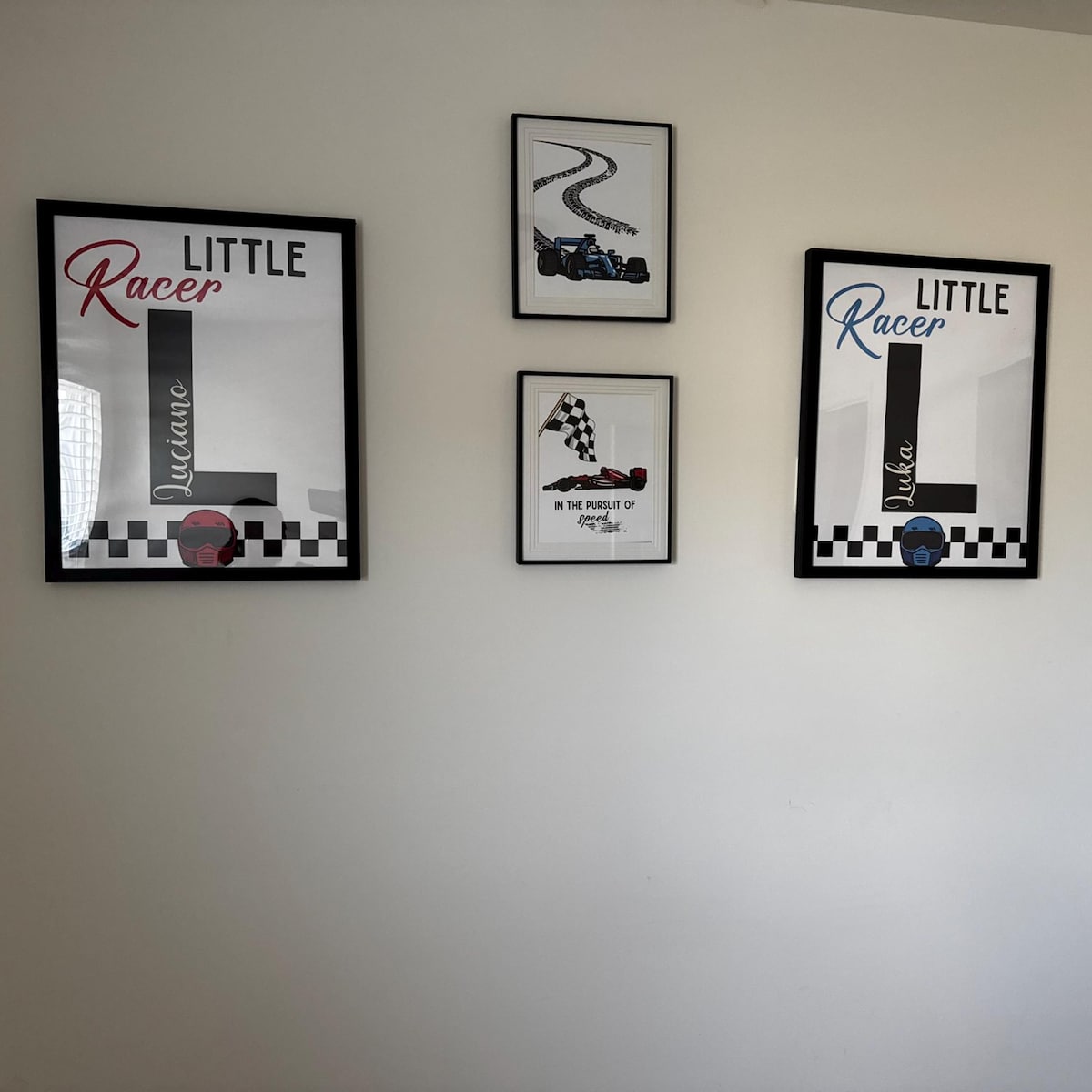 Little Racer Personalized Nursery Digital Artwork Collection