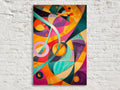 Vibrant Geometric Abstract Digital Artwork