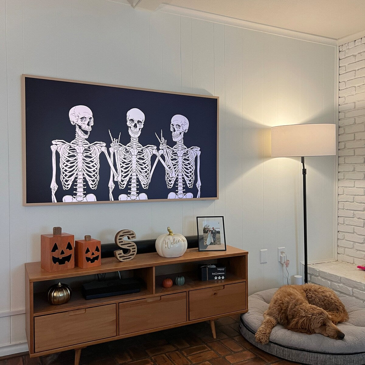Spooky Skeleton Trio Digital Art