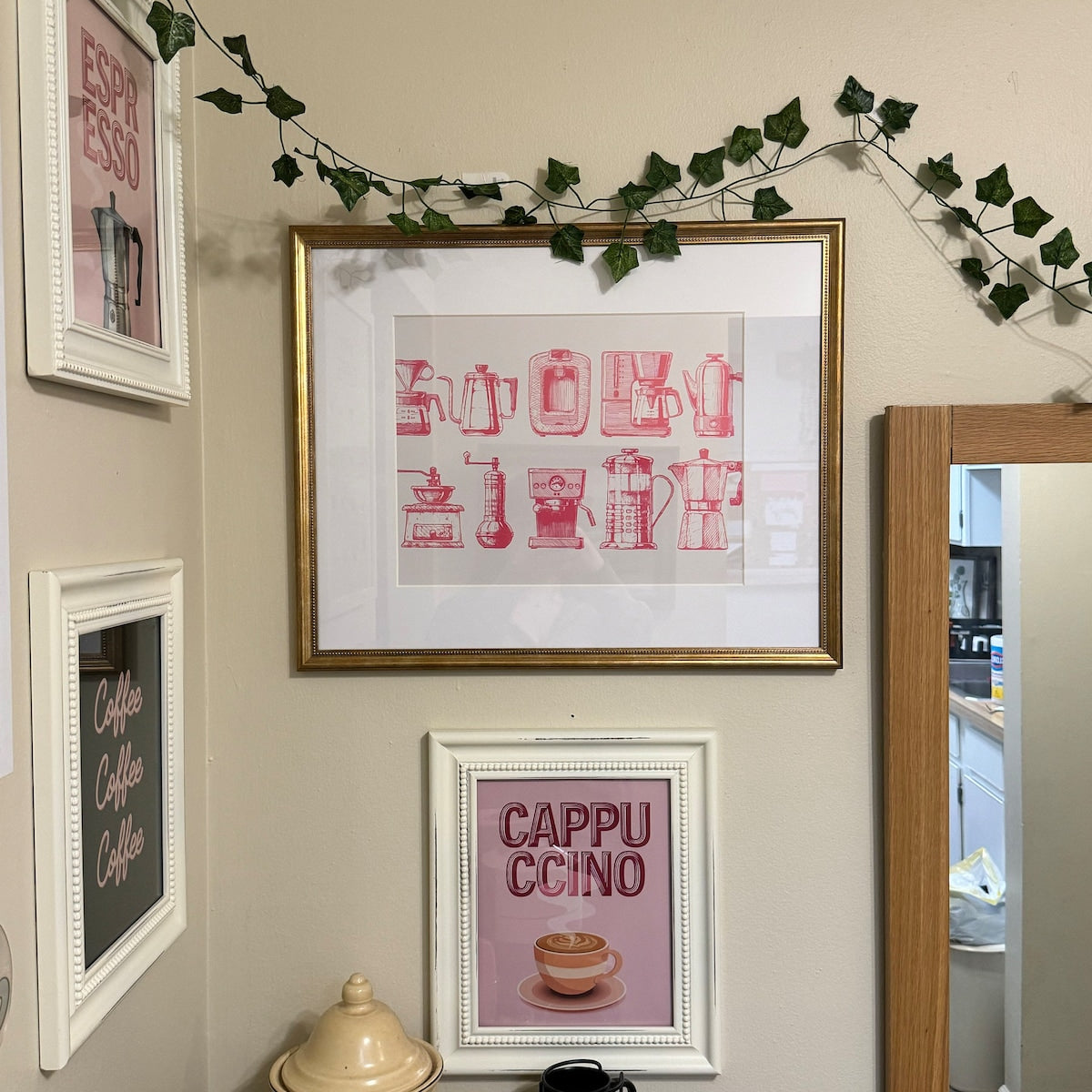 Pink Coffee Makers Digital Art