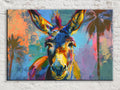 Vibrant Donkey Tropical Pop Art Digital Download