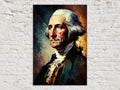 George Washington Impressionist Portrait Digital Art