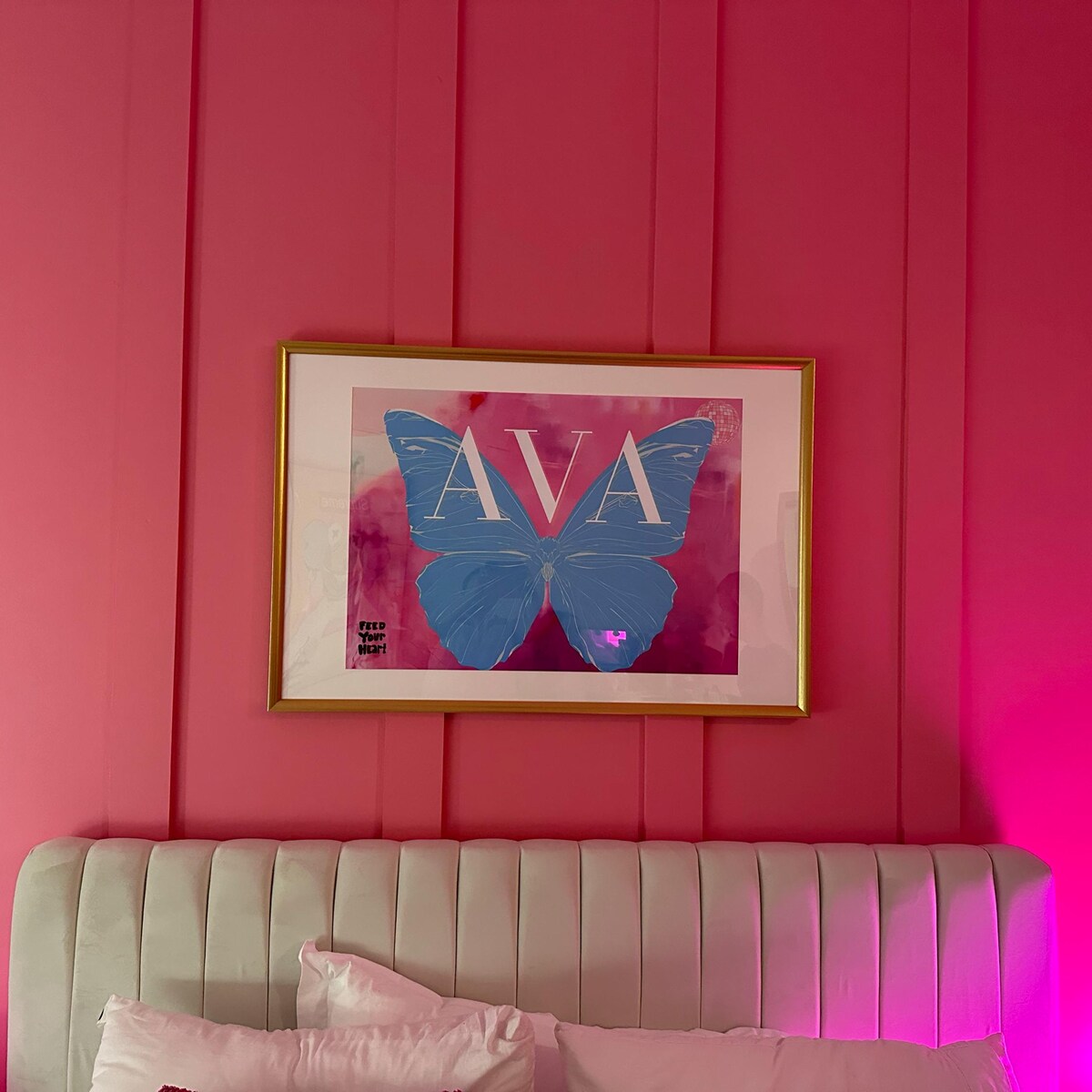 Ava Blue Butterfly Digital Art Print