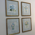 Chic Chinoiserie Floral Watercolor Digital Art Set