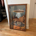 Desert Abduction Vintage UFO Digital Art
