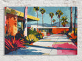 Mid Century Palm Springs Architecture Digital Artwork