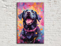 Vibrant Black Lab Splash Digital Art