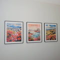 California Coastal Towns Vintage Travel Poster Set Digital Download
