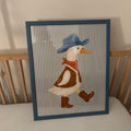 Cowboy Duck Digital Art Print