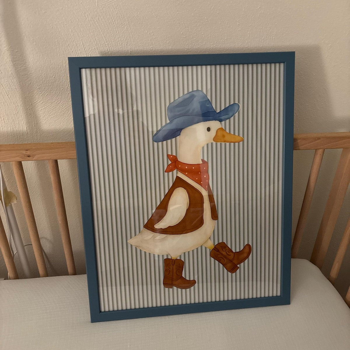 Cowboy Duck Digital Art Print