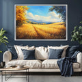 Golden Harvest Meadow Digital Art